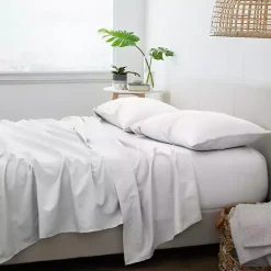 Best Kirklands Home Chambray 3-pc. Twin Sheet Set White