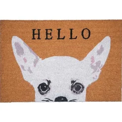 Clearance Kirklands Home Chihuahua Hello Doormat White