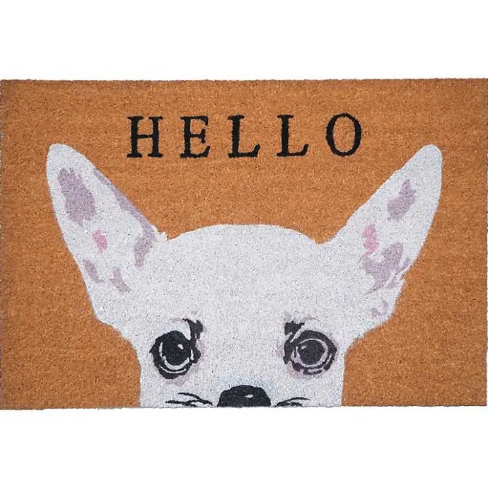 Clearance Kirklands Home Chihuahua Hello Doormat White