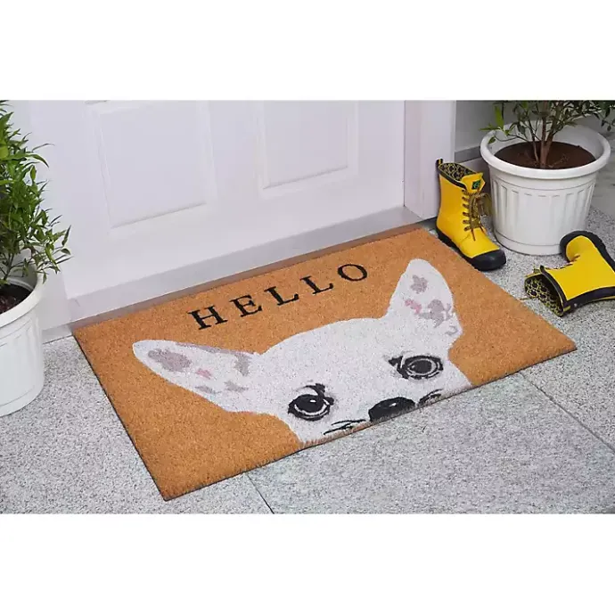 Clearance Kirklands Home Chihuahua Hello Doormat White