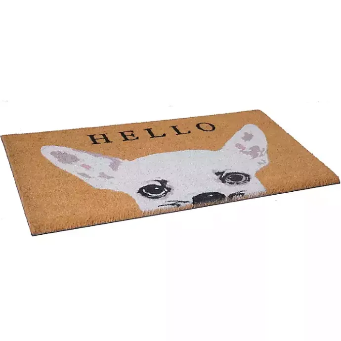 Clearance Kirklands Home Chihuahua Hello Doormat White
