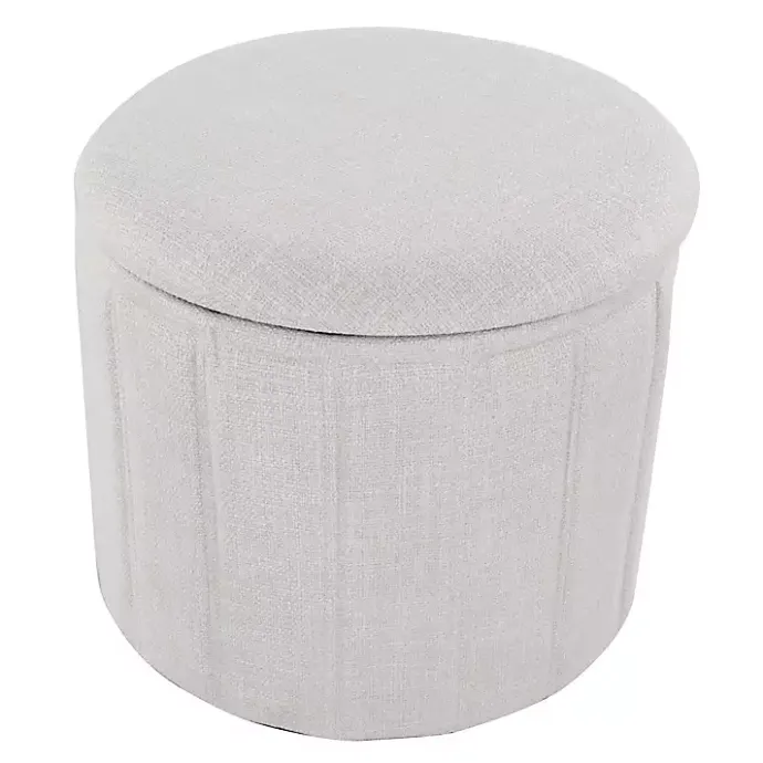 New Kirklands Home Collapsible Storage Ottoman White