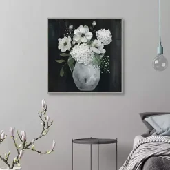 Sale Kirklands Home White Country Collection Framed Canvas Art Print