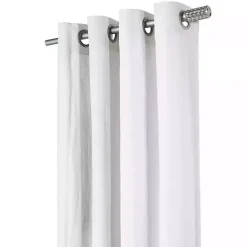 Discount Kirklands Home Crinkle Harmony Curtain Panel, 84 in. White