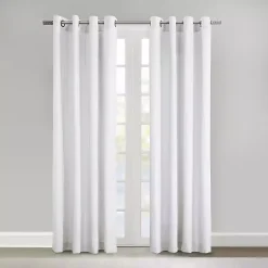 Discount Kirklands Home Crinkle Harmony Curtain Panel, 84 in. White
