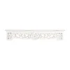 Outlet Kirklands Home White Distressed Wood Carved Floral Shelf