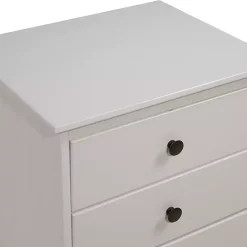 Clearance Kirklands Home 3-Drawer Wood Nightstand White