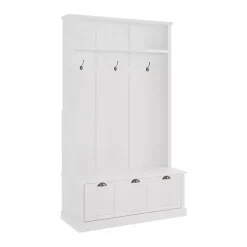 Sale Kirklands Home White Ellison Hall Tree with Storage Bench