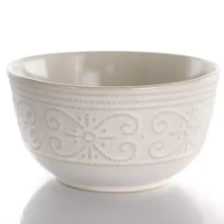Kirklands Home Embossed Scalloped 16-pc. Dinnerware Set White