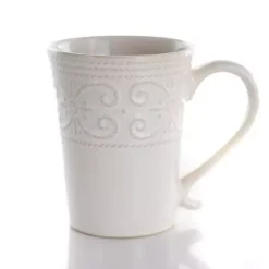Kirklands Home Embossed Scalloped 16-pc. Dinnerware Set White