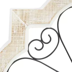 Kirklands Home Farmhouse Abstract Wall Plaque White