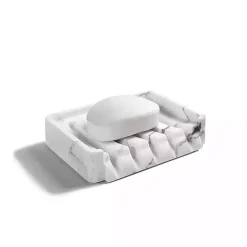 Sale Kirklands Home Faux Marble Elevated Soap Dish White
