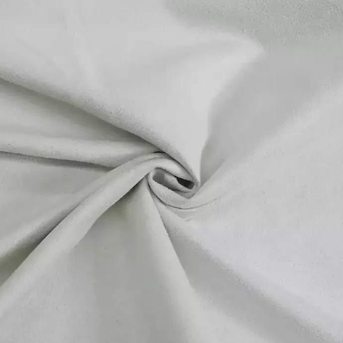 New Kirklands Home Faux Suede Blackout Curtain Panel, 63 in. White