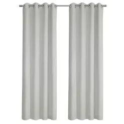 Kirklands Home Faux Suede Blackout Curtain Panel, 84 in. White