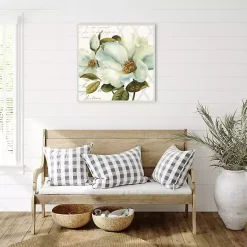 Kirklands Home White Floral Bliss Framed Canvas Art Print