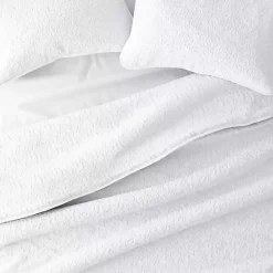 Kirklands Home Floral Stitch 3-pc. King Quilt Set White