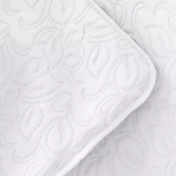 Kirklands Home Floral Stitch 3-pc. King Quilt Set White