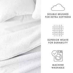 Outlet Kirklands Home Floral Stitch 3-pc. Queen Quilt Set White