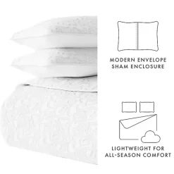 Online Kirklands Home Floral Stitch 2-pc. Twin Quilt Set White