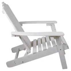 Kirklands Home Folding Wooden Adirondack Chair White