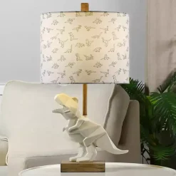 Kirklands Home Geo Dinosaur Table Lamp White