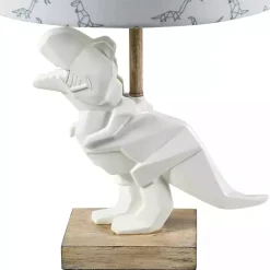 Kirklands Home Geo Dinosaur Table Lamp White