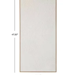 Outlet Kirklands Home Geometric Dimensional Canvas Art Print White
