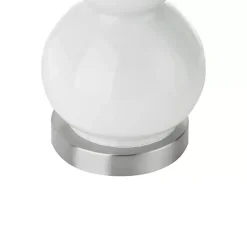 Kirklands Home Glass Covey Table Lamps, Set of 2 White