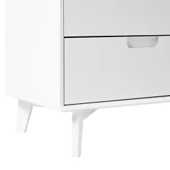 Best Kirklands Home Grooved Handle 6-Drawer Dresser White