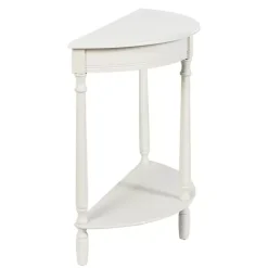 Online Kirklands Home Half Moon Tinslee Console Table White