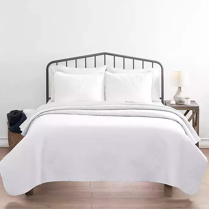 Best Kirklands Home Herringbone Quilted 2-pc. Twin Coverlet Set White