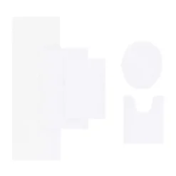 Hot Kirklands Home High Pile Marshmallow Bath Mat, 30 in. White
