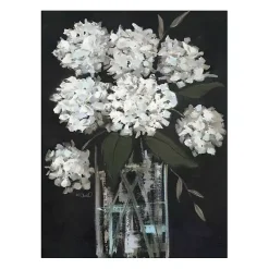 Online Kirklands Home White Hydrangea Giclee Canvas Art Print