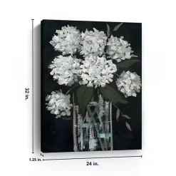 Online Kirklands Home White Hydrangea Giclee Canvas Art Print