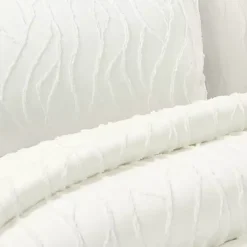 Clearance Kirklands Home Jacquard Wave 3-pc. King Comforter Set White