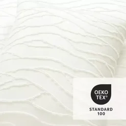 Clearance Kirklands Home Jacquard Wave 3-pc. King Comforter Set White