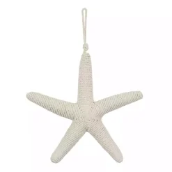 Outlet Kirklands Home Jute Starfish Wall Plaque White