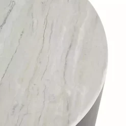 Online Kirklands Home Marble & Black Metal Storage Coffee Table White