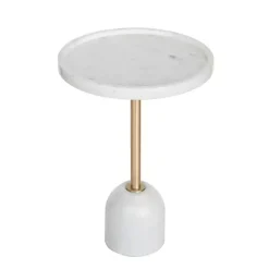 Best Kirklands Home Marble & Gold Cocktail Table White