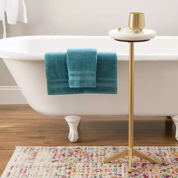 Online Kirklands Home Marble and Gold Base Cocktail Table White