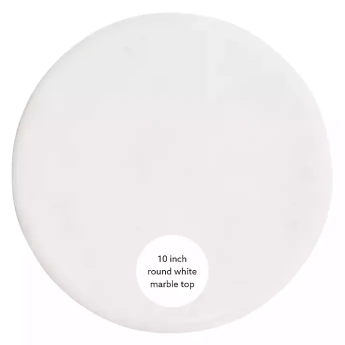 Online Kirklands Home Marble and Gold Base Cocktail Table White
