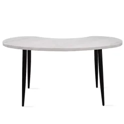 Clearance Kirklands Home White Marble Kidney Shaped Desk