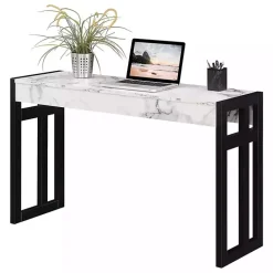Outlet Kirklands Home Marble Monterey Console Table White