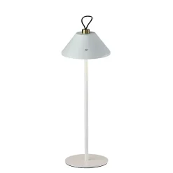 Hot Kirklands Home Metal Frosted Light Cordless Table Lamp White