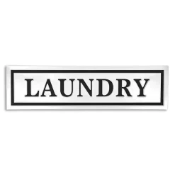 Hot Kirklands Home Metal Laundry Wall Sign White
