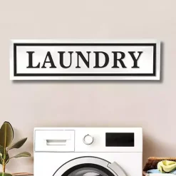 Hot Kirklands Home Metal Laundry Wall Sign White