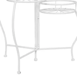 Outlet Kirklands Home Metal Starburst 3-Tier Plant Stand White