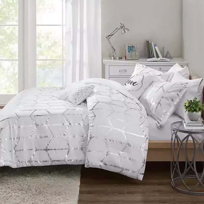 Hot Kirklands Home White Metallic 5-pc. California King Comforter Set