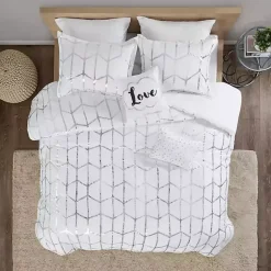 Sale Kirklands Home White Metallic 5-pc. Full/Queen Comforter Set