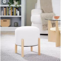 Online Kirklands Home Michelle Ottoman White